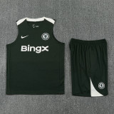 25-26 CHE Dark gray Tank top and shorts suit