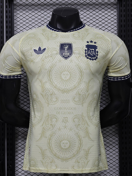 26-27 Argentina Beige Player Version Training shirts