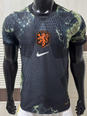 26-27 Netherlands Black Goalkeeper Player Version Soccer Jersey