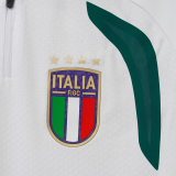 26-27 Italy White Top Half Pull Tracksuit (半拉上衣)