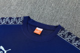 26-27 Man City Royal blue Short shirts and Long trousers Suit (圆领)