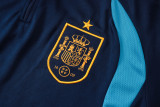 26-27 Spain Royal blue Kids Half Pull Tracksuit #E26024(童装)(半拉链)
