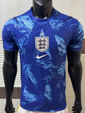 26-27 England Blue Goalkeeper Player Version Soccer Jersey