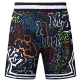 C2527 AJ Black Bastketball Casual Short Pants #烛影红