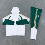 25-26 Italy White Windbreaker Suit (Hoodie)(风衣套装)