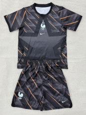 26-27 France Grey Goalkeeper Kids Soccer Jersey