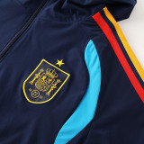 25-26 Spain Royal Blue Windbreaker Suit (Hoodie)(风衣套装)
