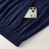26-27 Roma Royal blue Half Pull Windbreaker (半拉风衣)