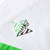 25-26 Real Betis Black White Windbreaker Suit (Hoodie)(风衣套装)
