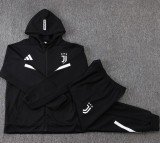 25-26 JUV Black Hoodie Jacket Tracksuit #F640