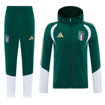 25-26 Italy Green Windbreaker Suit (Hoodie)(风衣套装)
