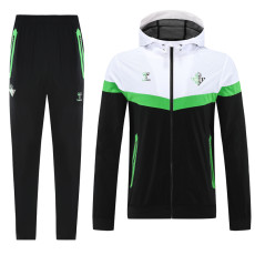 25-26 Real Betis Black White Windbreaker Suit (Hoodie)(风衣套装)