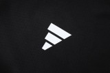 25-26 Ajax Black Hoodie Jacket Tracksuit #F639
