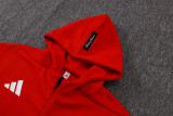 25-26 Man Utd Red Hoodie Jacket Tracksuit #F642