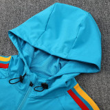 25-26 Spain Lake blue Windbreaker Suit (Hoodie)(风衣套装)