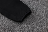 25-26 Ajax Black Hoodie Jacket Tracksuit #F639