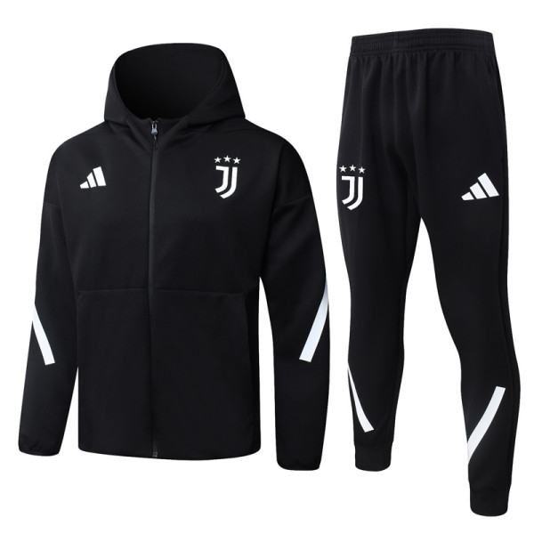 25-26 JUV Black Hoodie Jacket Tracksuit #F640
