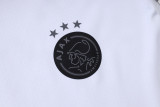 25-26 Ajax White Hoodie Jacket Tracksuit #F631