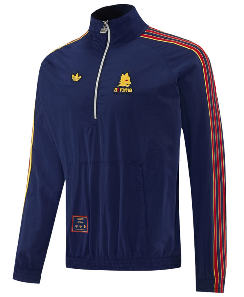 26-27 Roma Royal blue Half Pull Windbreaker (半拉风衣)