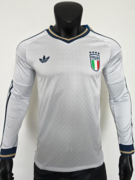 26-27 Italy Away Long Sleeve Player Version Soccer Jersey (长袖球员)