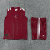 25-26 ARS Brown Red Tank top and shorts suit
