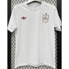 T293 Spain White High Quality Casual T-Shirt