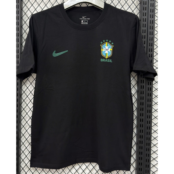 T291 Brazil Black High Quality Casual T-Shirt