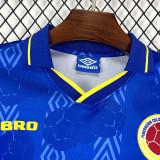 1994 Colombia Away Long Sleeve Retro Soccer Jersey (长袖)