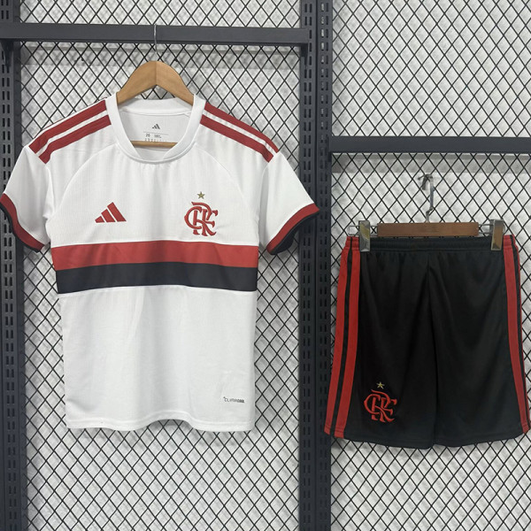 26-27 Flamengo Away Kids Soccer Jersey