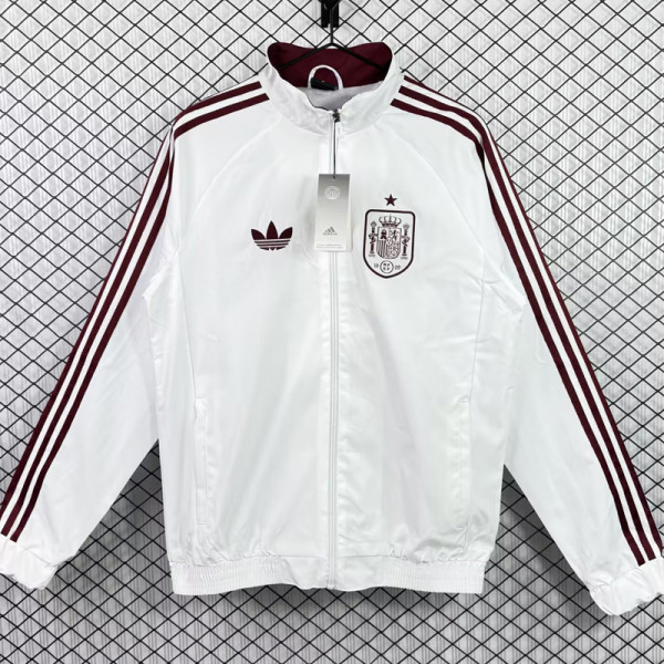 26-27 Spain White Windbreaker