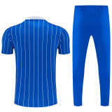 26-27 RMA Fancy blue Short shirts and Long trousers Suit (圆领)