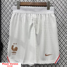 26-27 France Home White Player Version Shorts Pants(球员短裤)