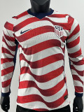26-27 USA Home Long Sleeve Player Version Soccer Jersey (长袖球员)