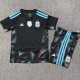 26-27 Argentina Black Goalkeeper Kids Soccer Jersey