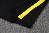 26-27 Brazil Black Half Pull Tracksuit #B26035(半拉链)