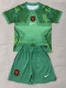 26-27 Netherlands Green Goalkeeper Kids Soccer Jersey