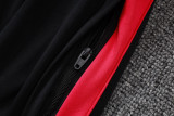 26-27 Brazil Black Half Pull Tracksuit #B26034(半拉链)