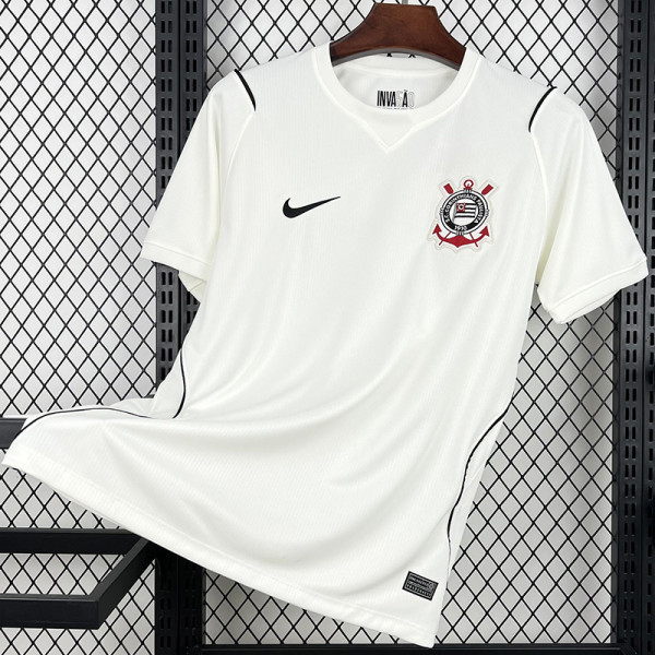 26-27 Corinthians Home Fans Soccer Jersey