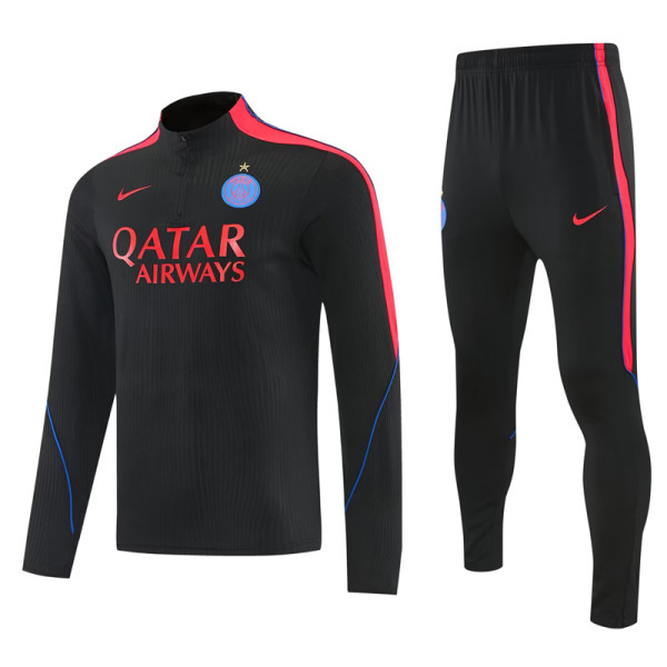 26-27 PSG Black Half Pull Tracksuit (半拉链)