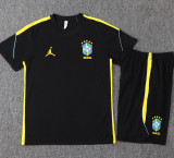 26-27 Brazil Black Training Short Suit #J26027