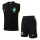 26-27 Brazil Black Tank top and shorts suit #D26029
