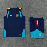 26-27 Spain Royal blue Tank top and shorts suit