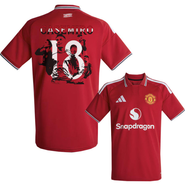 26-27 Man Utd Home Casemiro #18 Print Special Number Fans Soccer Jersey