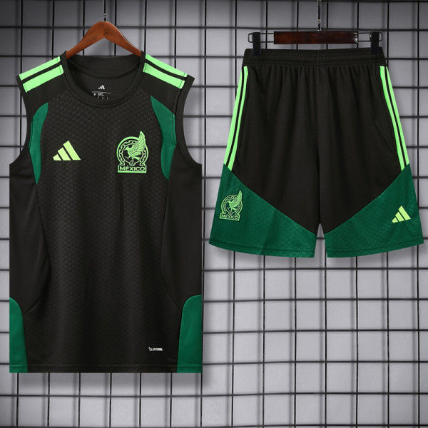 26-27 Mexico Black Tank top and shorts suit