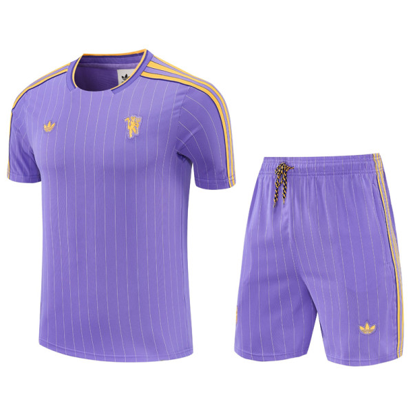 25-26 Man Utd Purple Training Short Suit