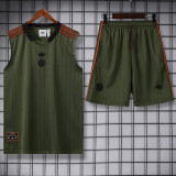 25-26 Bayern Dark green Tank top and shorts suit