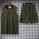 25-26 Bayern Dark green Tank top and shorts suit
