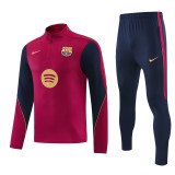 26-27 BAR Red Half Pull Tracksuit (半拉链)
