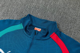 26-27 Portugal Lake blue Half Pull Tracksuit (半拉链)