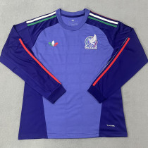 26-27 Mexico Purple Blue Long Sleeve Goalkeeper Soccer Jersey (长袖)